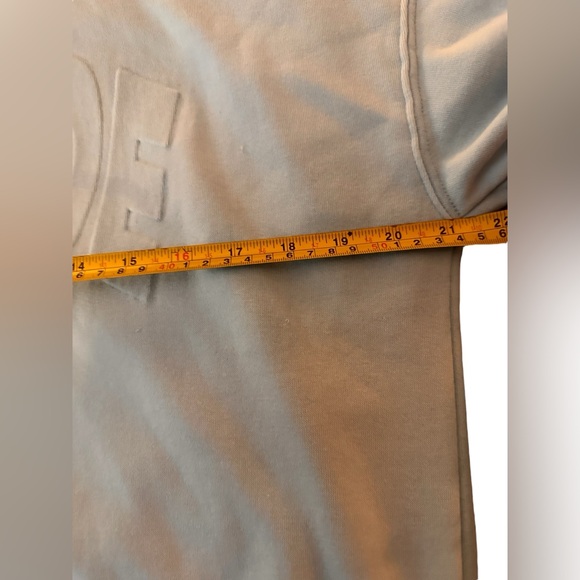 "Seaside" Thread & Supply Organic Cotton Blend Light Blue Sweatshirt, size S - Picture 4 of 6